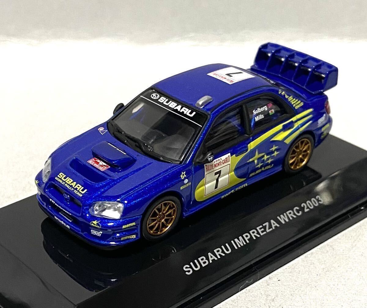 オートアート 1/64 スバル インプレッサWRC2003 No.7 P.ソルベルグ 2003 WRCラリーモンテカルロの画像3