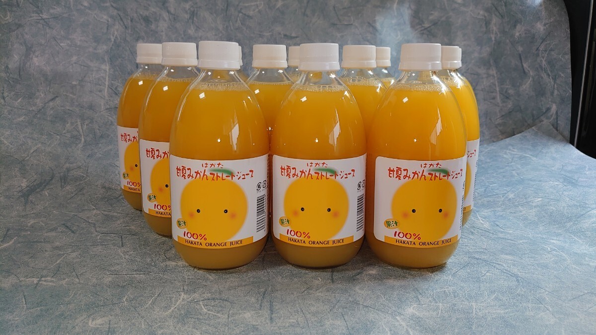 セール特価！愛媛県産果汁１００％甘夏みかんストレートジュース専用500㎜×１２本