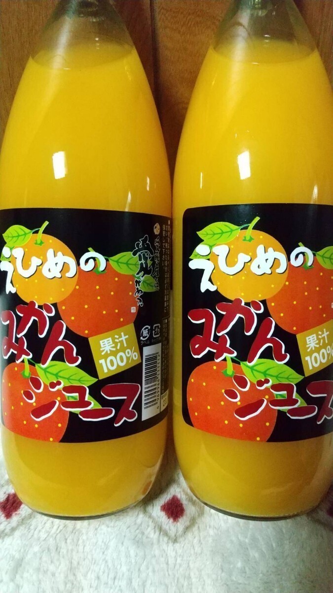 地元道の駅にも出品愛媛県産えひめみかんジュース1000㎜×6本入りストレート果汁の画像2