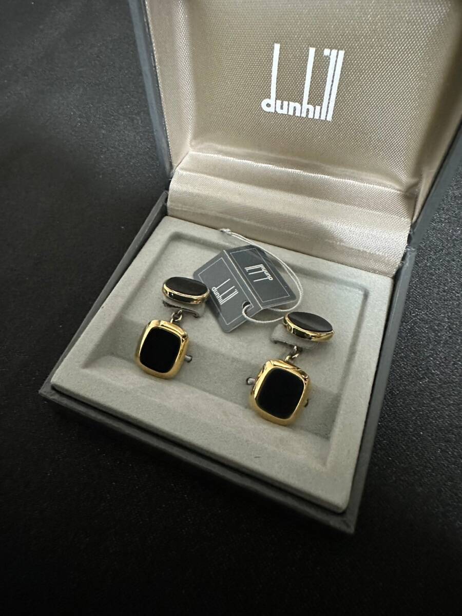 未使用/dunhill/ダンヒル/シルバー/925/カフスボタン/ネクタイピン/ビジネス/アクセサリー_画像1