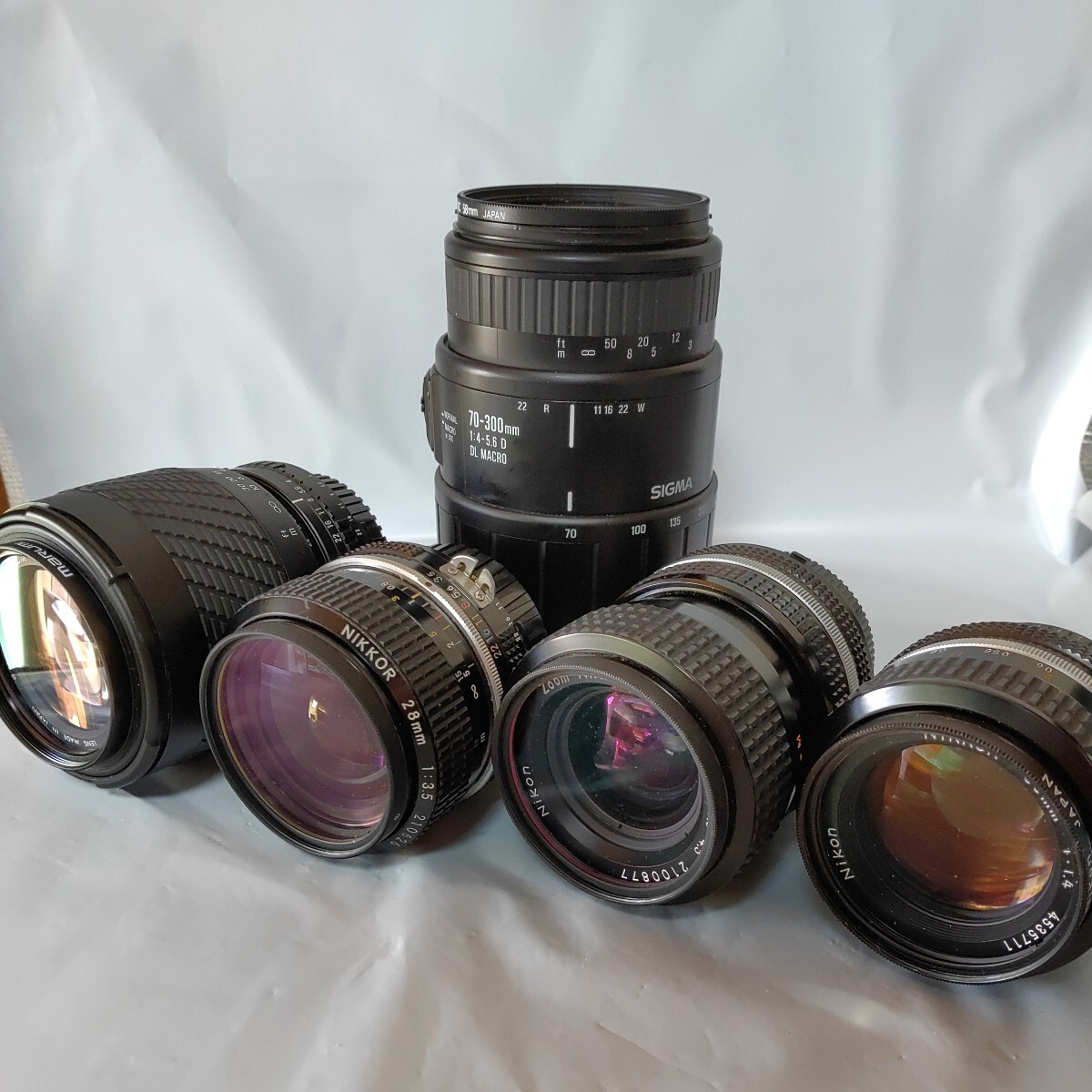 Nikon SIGMA　レンズ5本セット　ズーム　マクロ　単焦点　光学　一眼　カメラ　AF　デジカメ　撮影　0311-C2-TA4