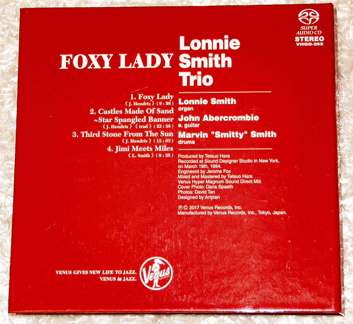 SACD専用：Ronny Smith / Foxy Lady ～ジミ・ヘンドリックスに捧ぐ: ピアノトリオ：美品_画像2