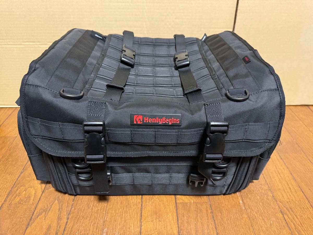 （新品同様・美品）ヘンリービギンズシートバックPRO2 Lサイズ(42-56L) DH-759 オマケ付