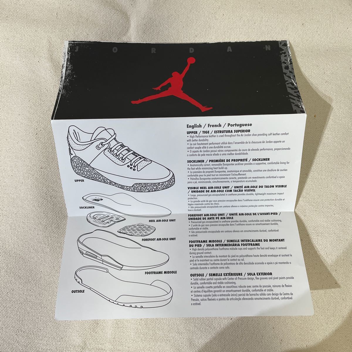 未使用　NIKE AIR JORDAN 3 RETRO white cement reimagined DN3707-100 26cm_画像7