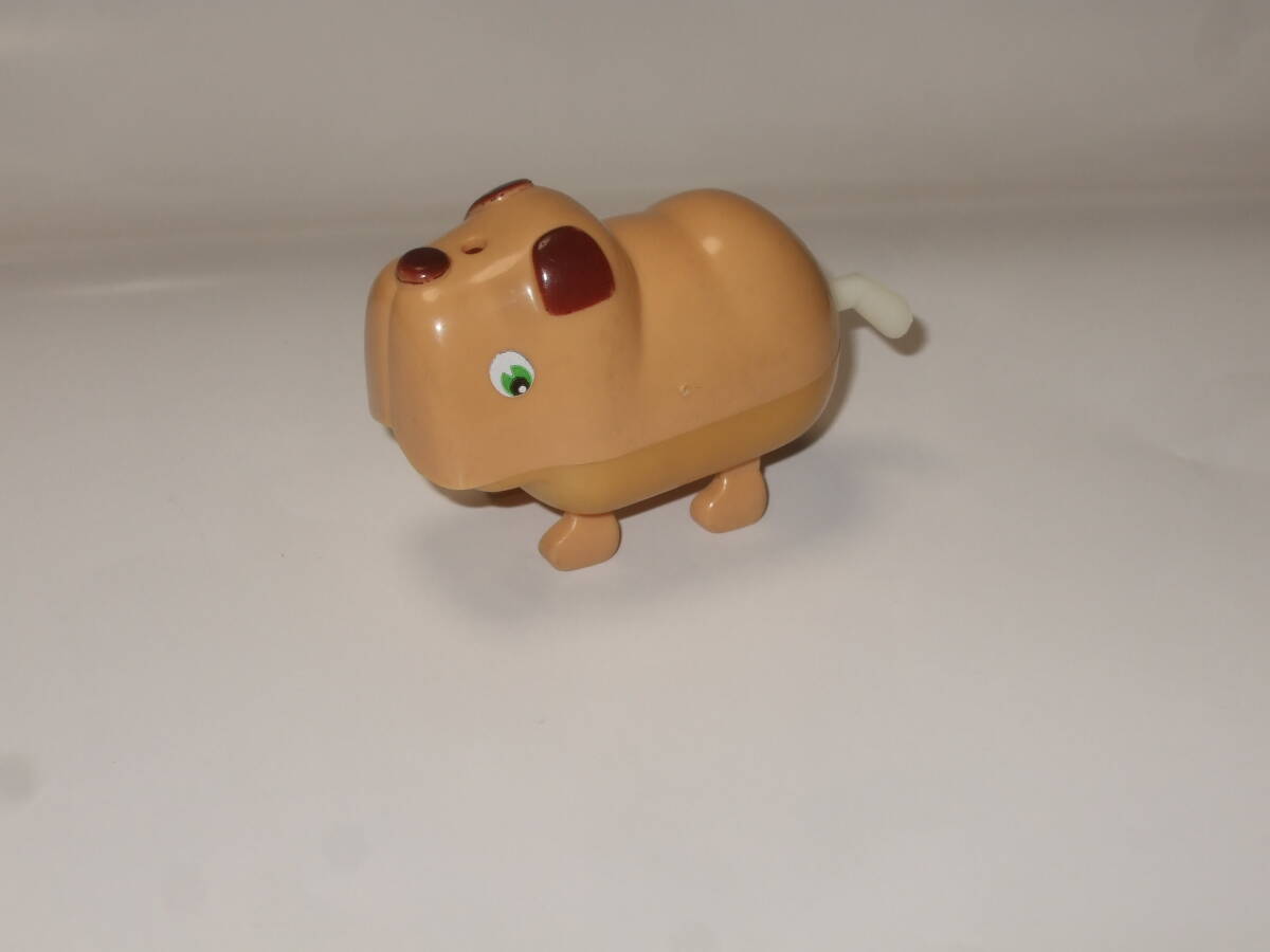 昭和レトロ ゼンマイ式　犬　おもちゃ/BANDAI/全長6cm バンダイ