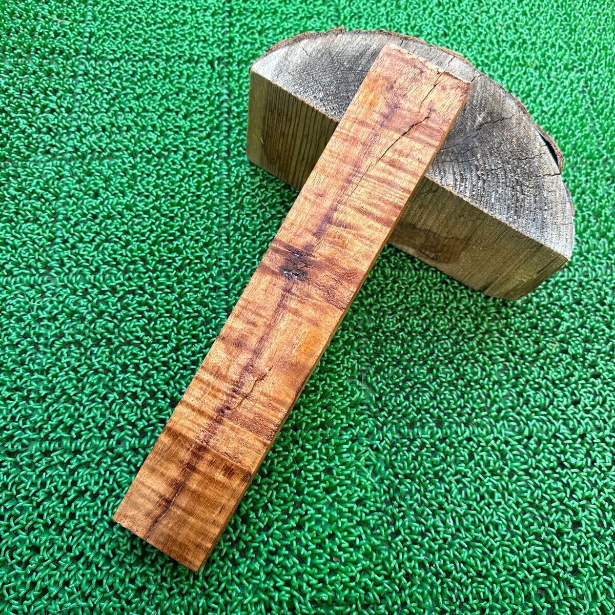 ⑩ ハワイアンコア 極上杢 30×5.5×2.5cm 250g木材_画像7