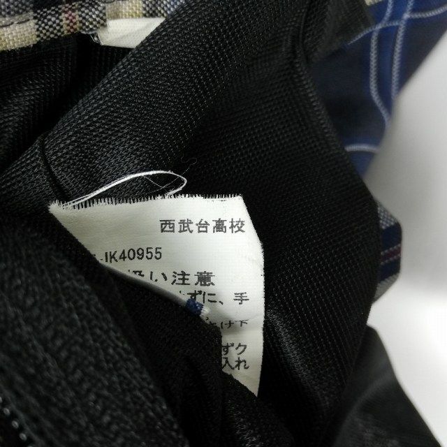 1円 セーラー服 スカート スカーフ 上下3点セット 夏物 青3本線 女子 学生服 兵庫増位中学 白 制服 中古 ランクC EY7514_画像9