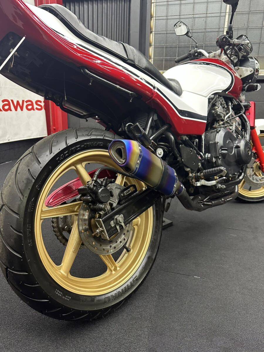 JADE250 ジェイドCBX仕様 HONDA CBX400F CBX CBR400F ワルツ機械 パステルロード prettyRacing ガニマタブレット 黒赤の画像4