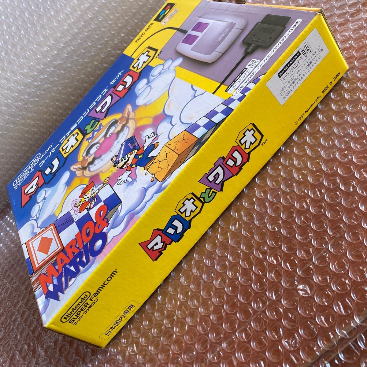未使用【マリオとワリオ】sfc SFC スーパーファミコン スーファミ 任天堂 Nintendo デッドストック マウスセット Aの画像2
