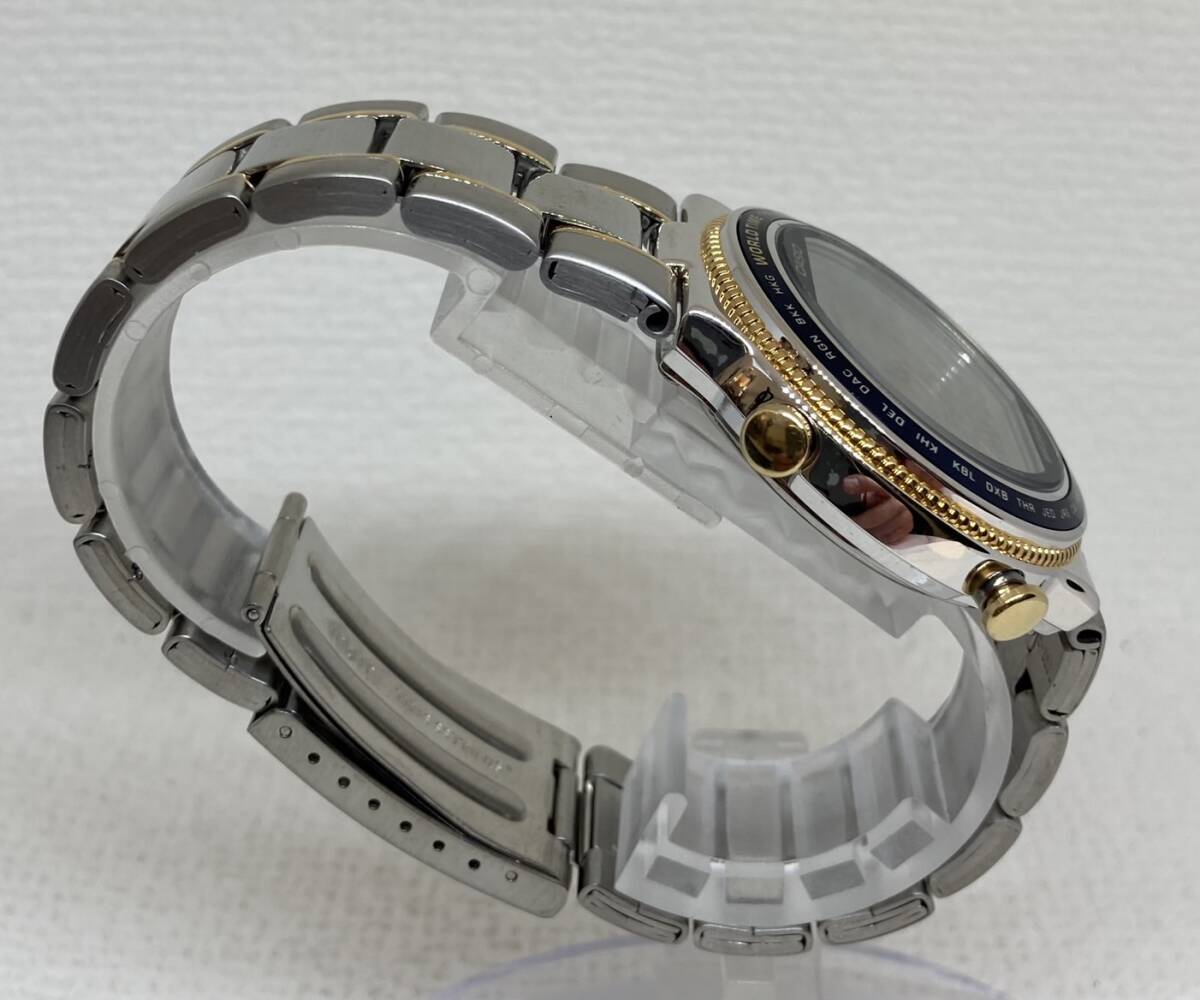 『7806』 可動品　CASIO/カシオ ABX-610 TWINCEPT ツインセプト WORLD TIME ワールドタイム クォーツ時計　デジタル_画像5