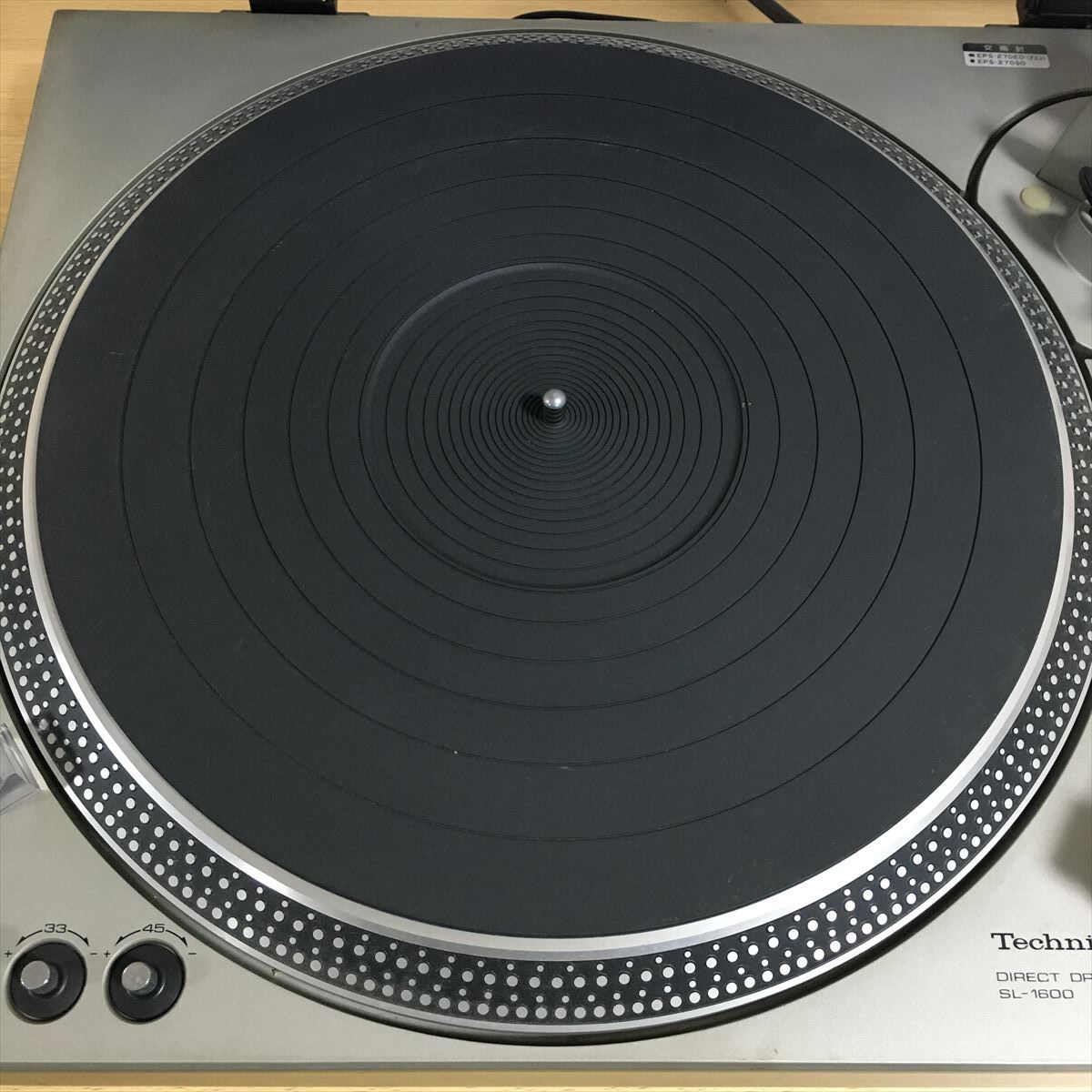 Technics テクニクス SL-1600 ダイレクトドライブ ターンテーブル レコードプレイヤー 音響機器 オーディオ機器 通電確認済み 3 カ 5301_画像4