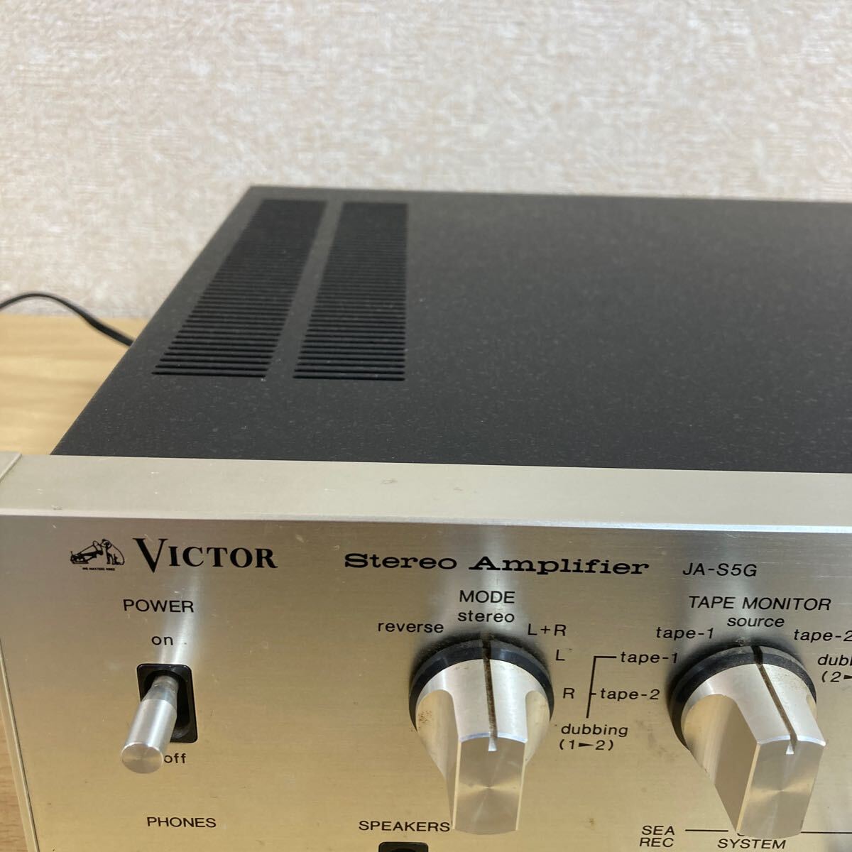 VICTOR ビクター Stereo Amplifier プリメインアンプ ステレオアンプ JA-S5G オーディオ機器 通電確認済み 3 シ 6961_画像2
