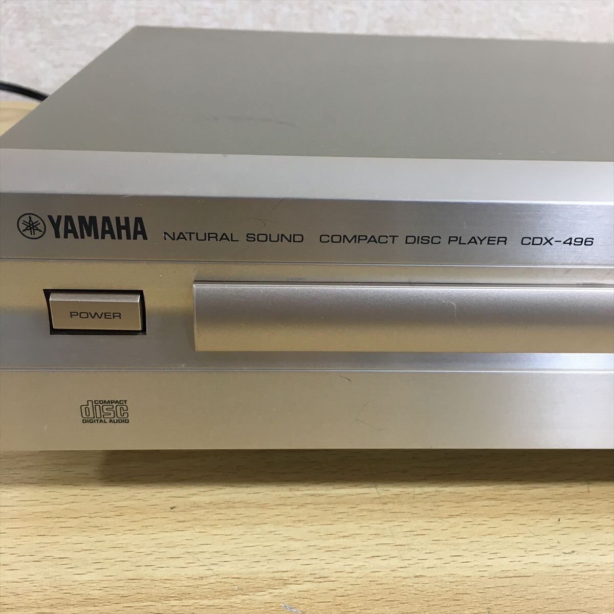 YAMAHA ヤマハ CDX-496 シルバー×ゴールド NATURAL SOUND CONPACT DISC PLAYER CDプレーヤー オーディオ機器 通電確認済み 3 ス 5400の画像2