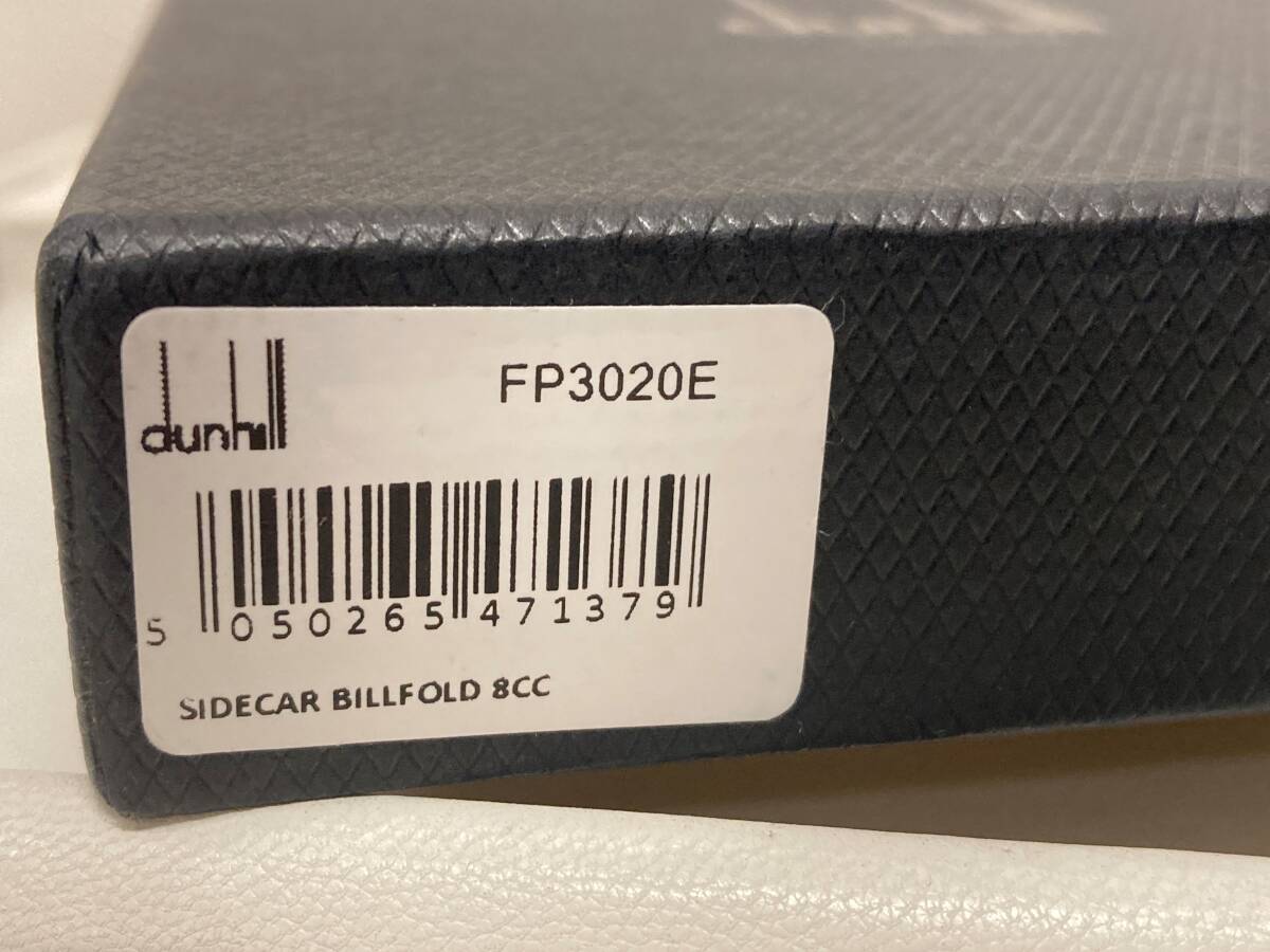 26996　メンズ財布　【Dunhill　ダンヒル　ロゴプレート　レザー二つ折り財布　お札入れ/カード入れ　箱/冊子付き】ユーズド品　_画像10