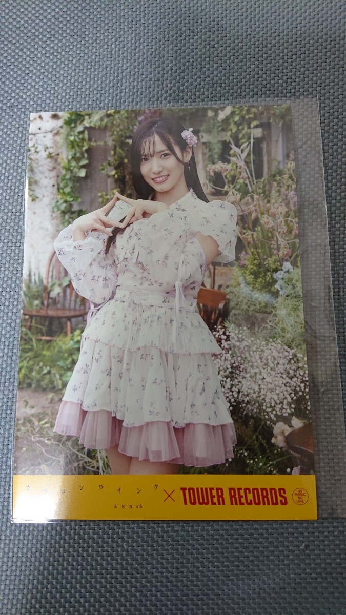 AKB48 カラコンウインク タワーレコード/タワレコ 限定特典 ポストカード 下尾みう_画像1