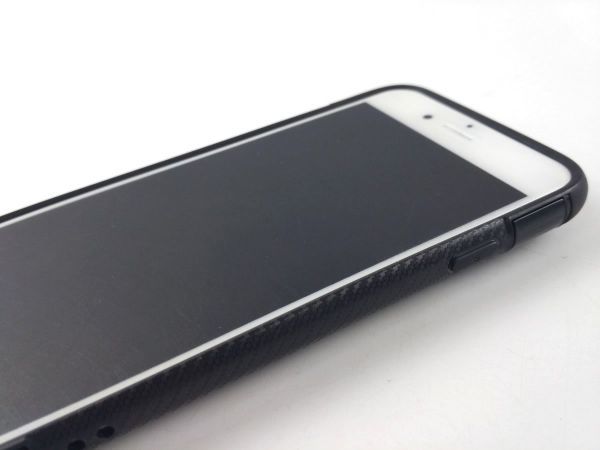 iPhone 6/6s用ケース 落下防止リング付き スタンド ソフトカバー ストラップ対応 ブラックの画像3