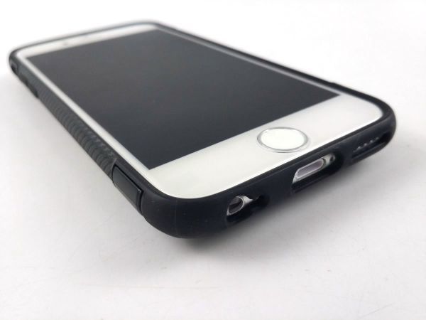 iPhone 6/6s用ケース 落下防止リング付き スタンド ソフトカバー ストラップ対応 ブラックの画像5
