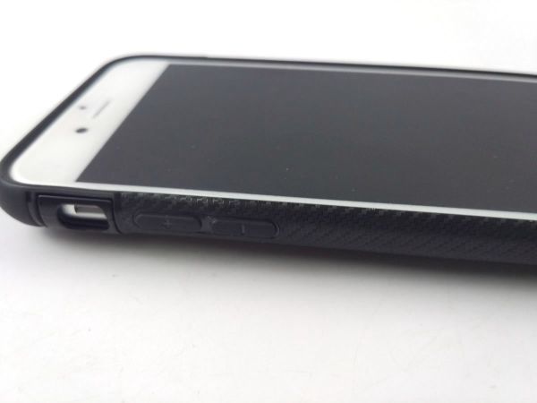 iPhone 6/6s用ケース 落下防止リング付き スタンド ソフトカバー ストラップ対応 ブラックの画像6