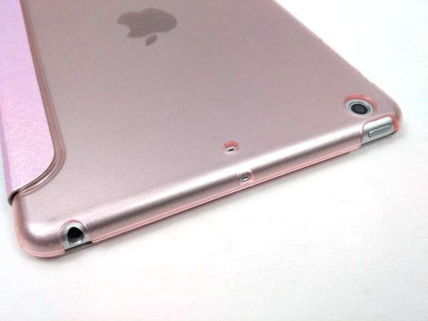 iPad mini1/2/3用 カバー PUレザー+ハードケース 三つ折り スタンド ピンク_画像6