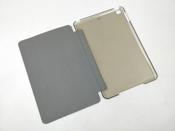 iPad mini4用 カバー PUレザー+ハードケース ブラック 薄型 三つ折り スタンド_画像7