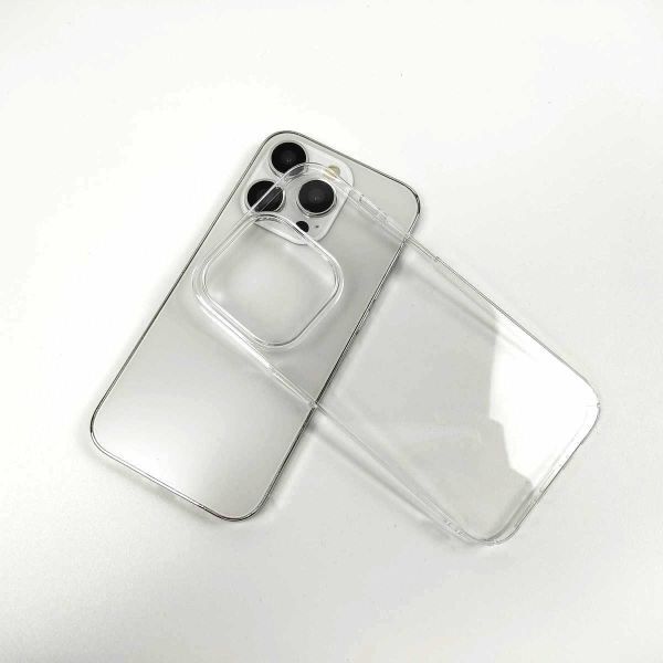 iPhone 14 Pro用 薄型ハードケース カバー シンプル 透明 クリア 側面フル保護 PC_画像7