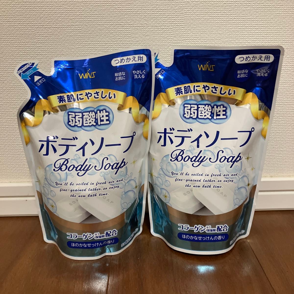 日本合成洗剤 ウインズ 弱酸性ボディソープ 石鹸の香り 詰替 400mL