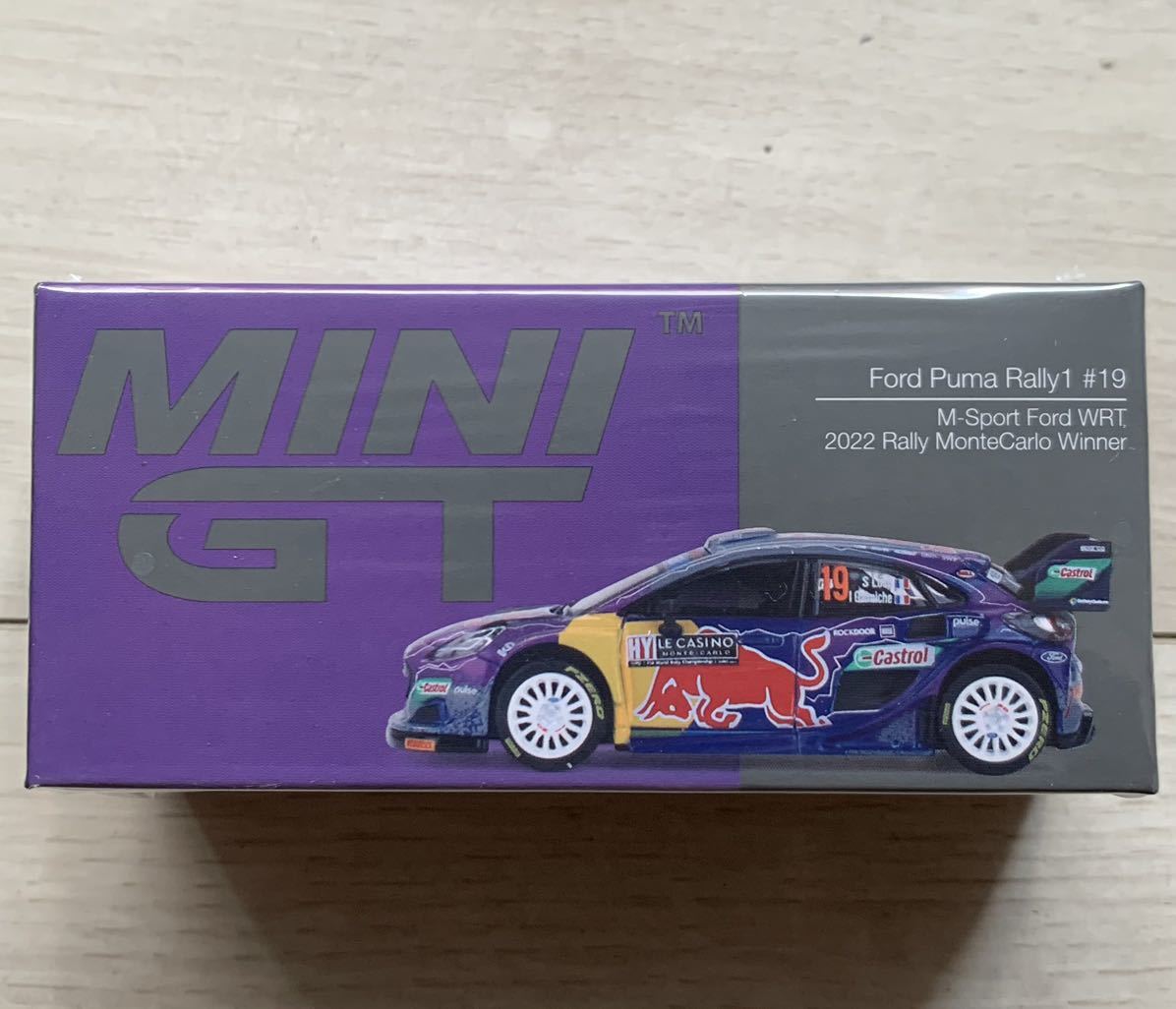 1/64　MINI-GT　★　フォード プーマ Rally1 #19 モンテカルロラリー 2022 優勝車 ( 左ハンドル )　★ MINI GT M-Sport Ford WRT MGT00533_画像1