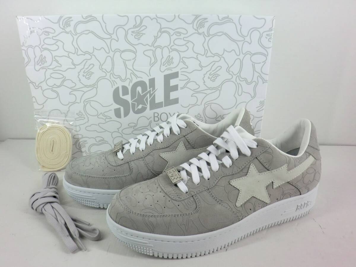 A3350 Solebox × A BATHING APE BAPE STA サイズ27cm LIGHT GREY/LINE CAMO スニーカー 靴 グレー_画像1