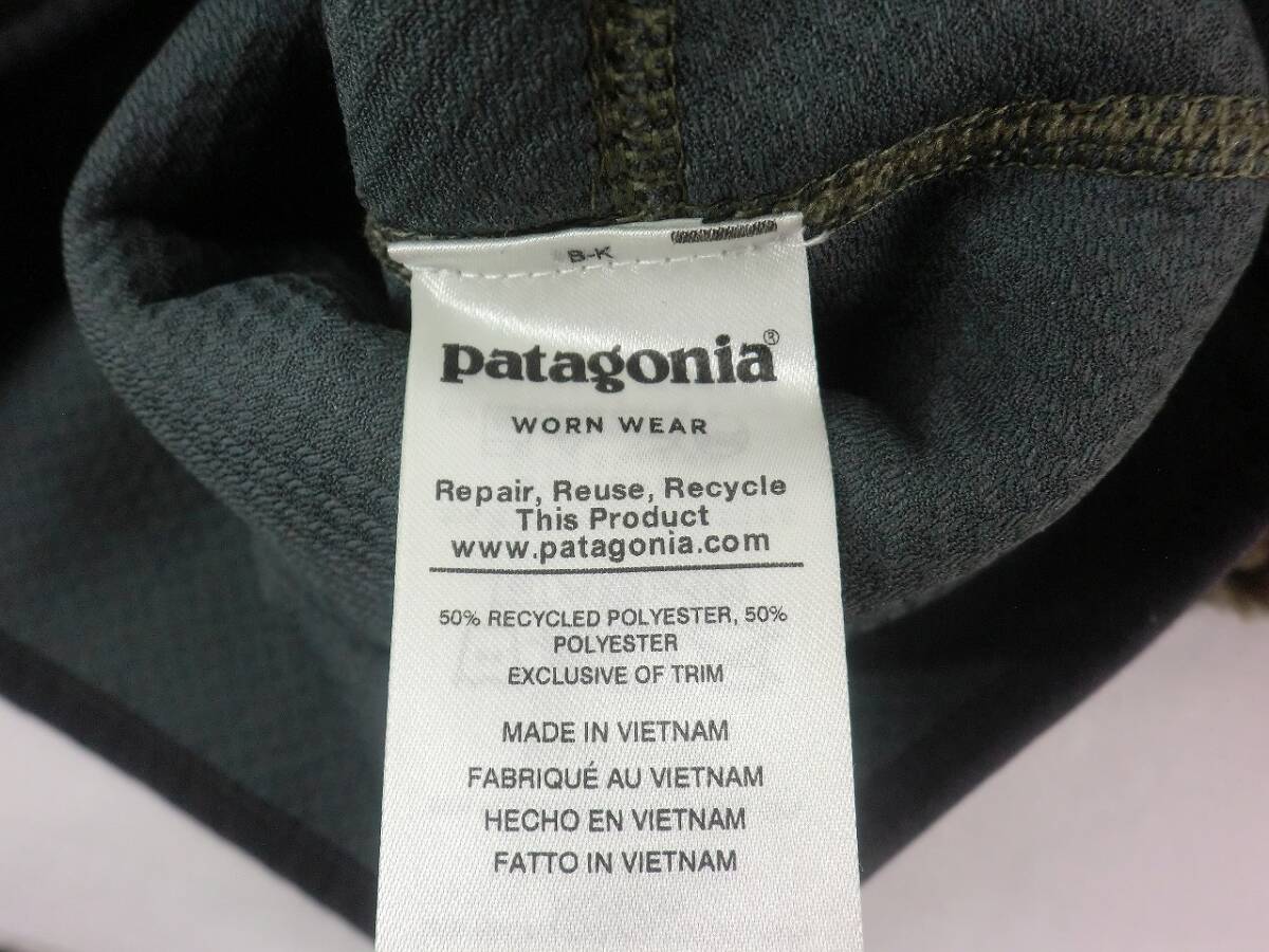 A3372 Patagonia パタゴニア レトロX サイズM フリース カーキ 23056FA19 中古_画像6