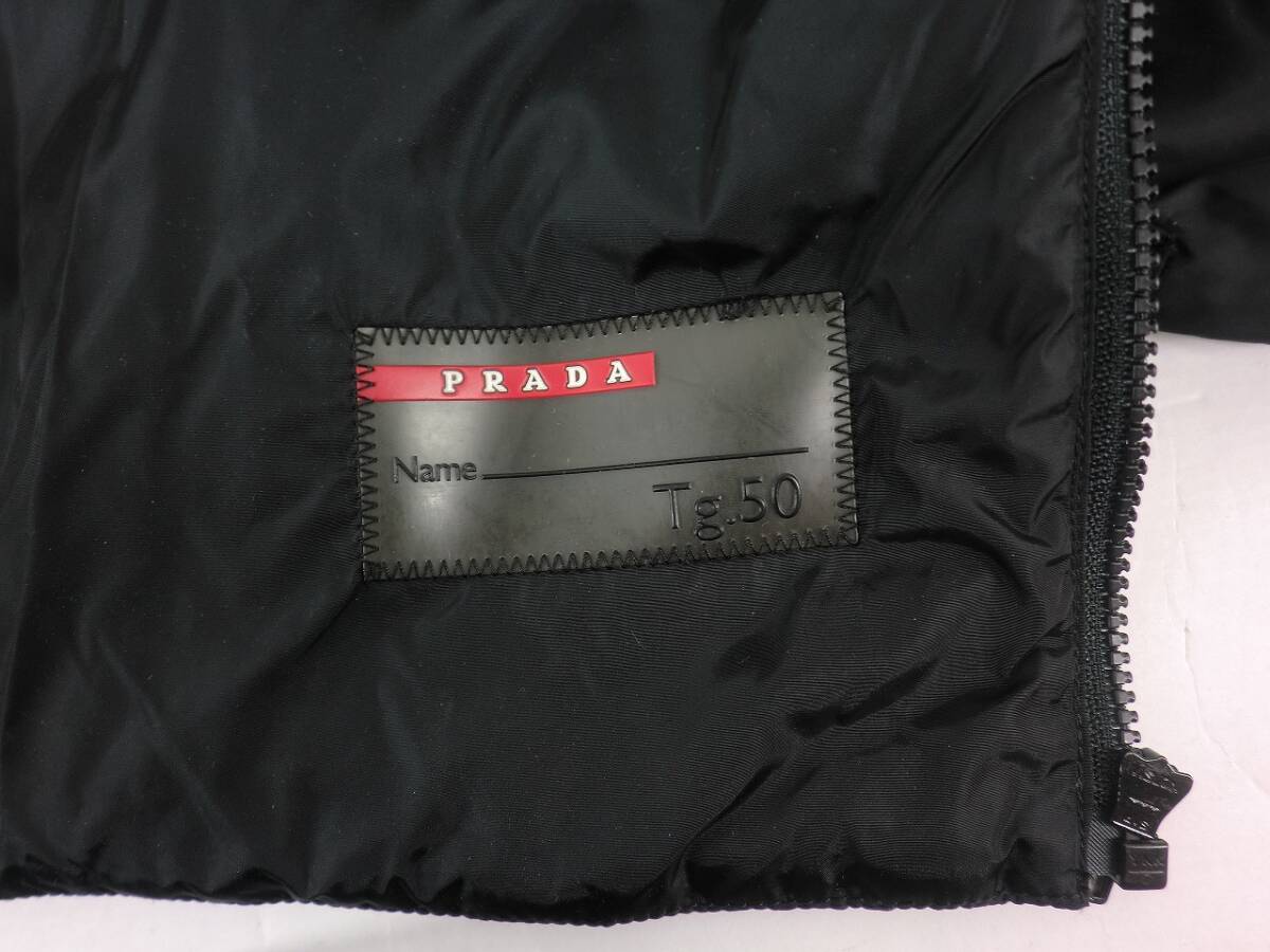 A3374 PRADA プラダ ナイロンジャケット サイズ50 SGV730 ブラック 黒 中古_画像4