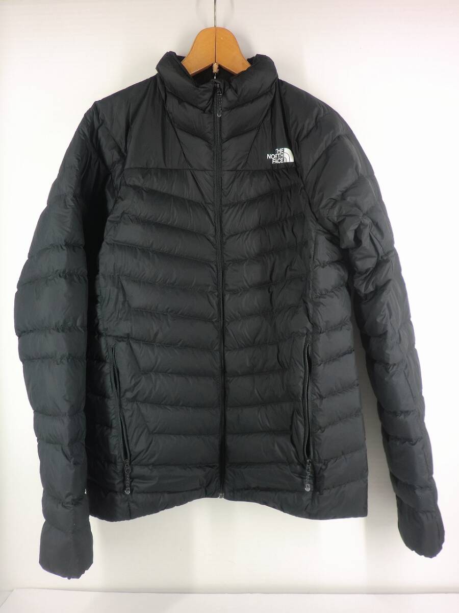 A3342 THE NORTH FACE ノースフェイス サンダージャケット サイズXL ブラック 黒 NY82212 中古_画像1