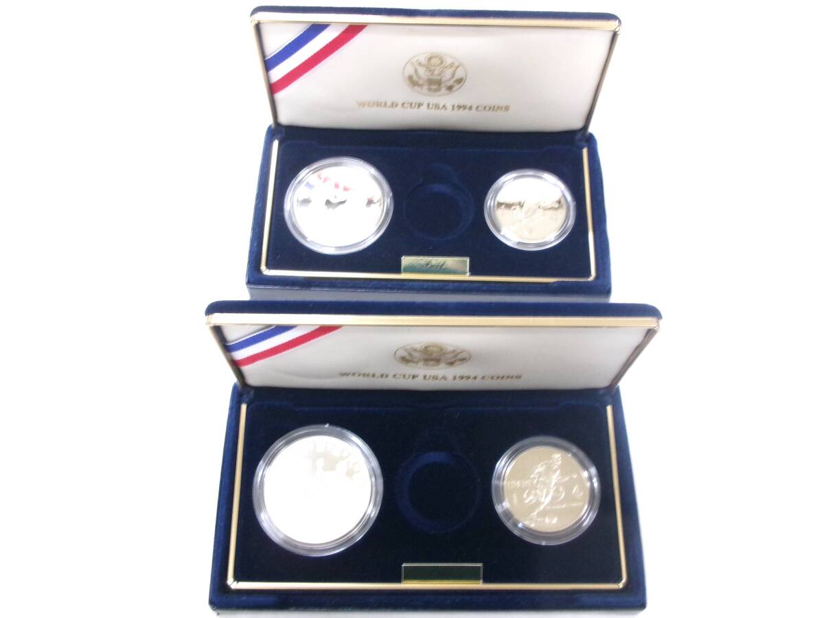 TK194★(2セット)WORLD CUP USA 1994 COINS ワールドカップアメリカ1994_画像3