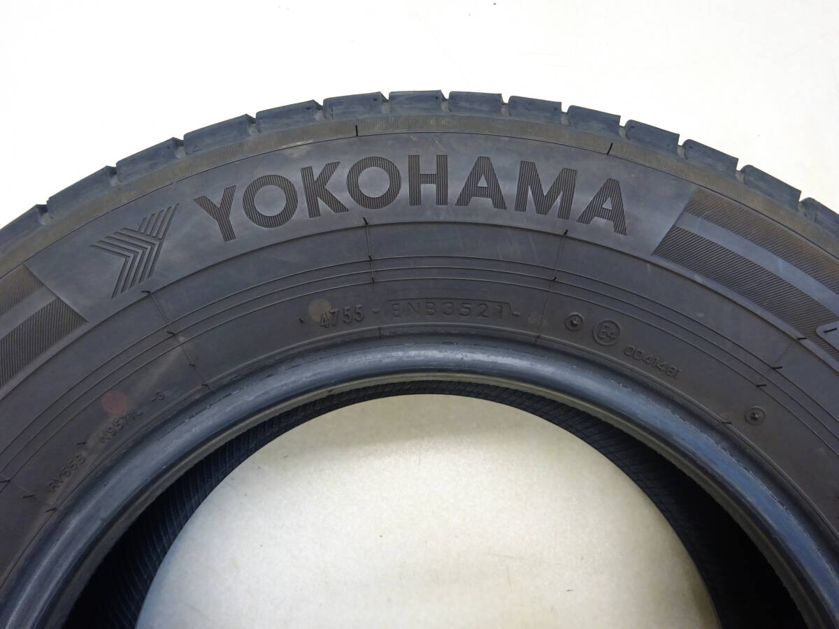 T-13　YH Bluearth-VAN　★195/80R15 107/105N LT★　2本　溝あり 約8.5分山　高年式 2021年式　ヨコハマ　ハイエース 等に是非　！_画像6