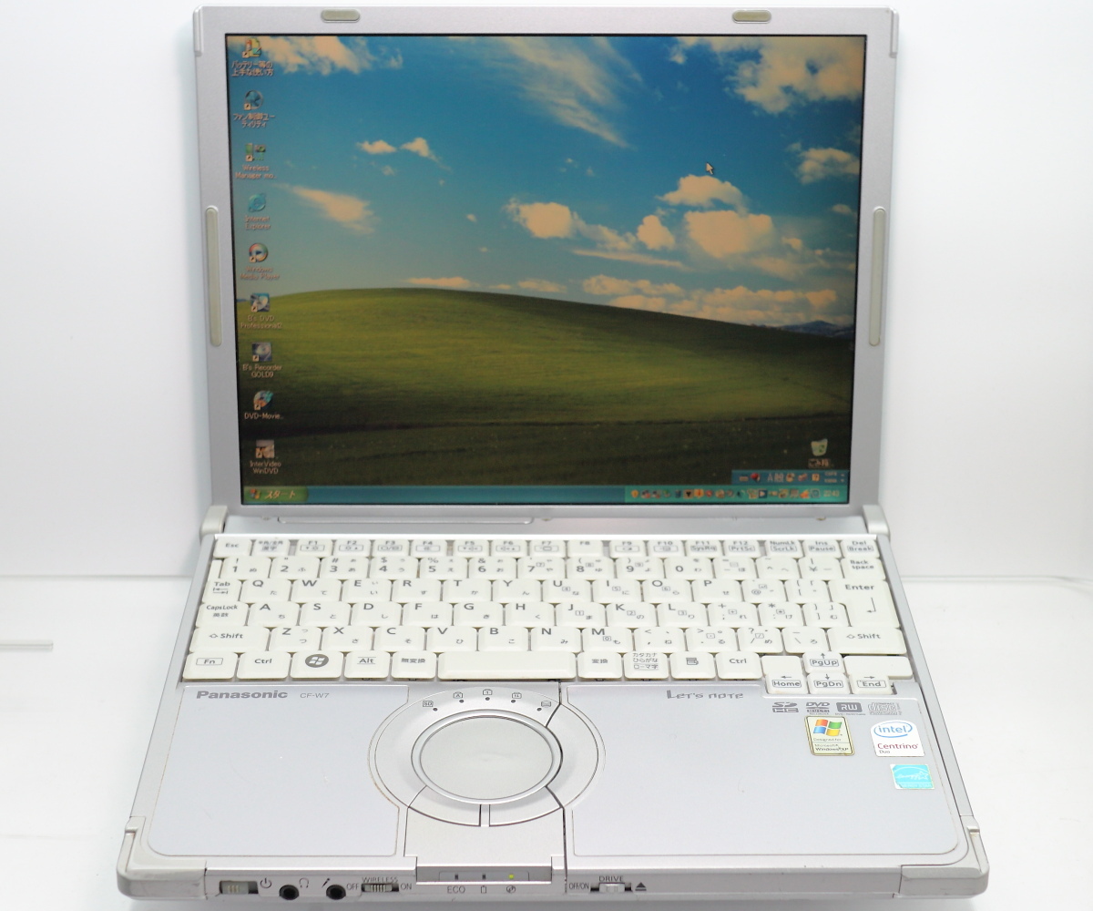 Panasonic Let’s note W7 CF-W7BWHAXS/Core2 Duo U7500(1.06GHz)/3GBメモリ/HDD320GB/DVDマルチ/12.1TFT/WindowsXP Professional #0316_画像1