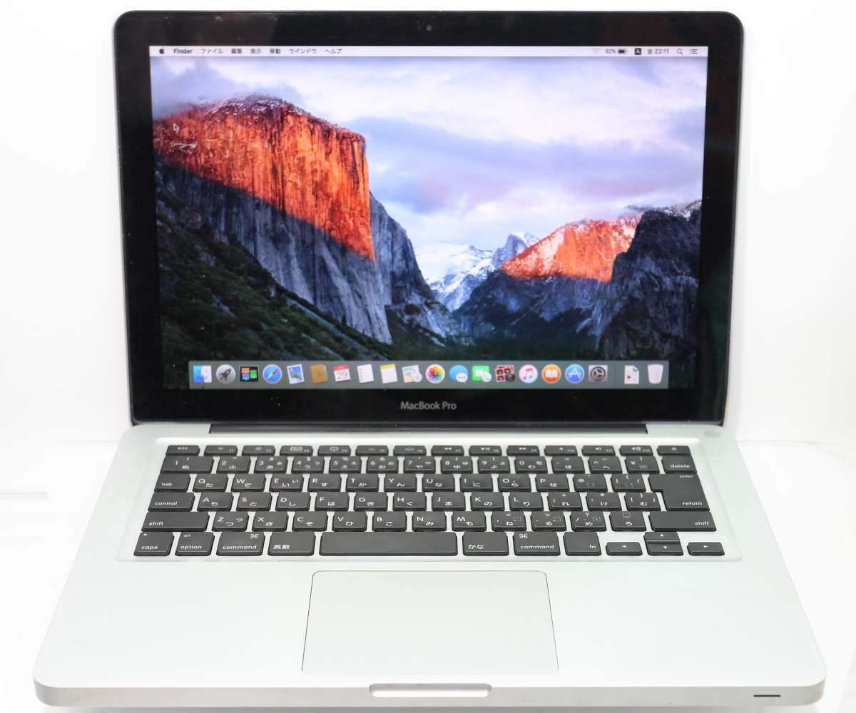 Apple MacBook Pro (13-inch,Mid2009)/Core2Duo P8700 2.53GHz/4GBメモリ/HDD320GB/OS X 10.11 El Capitan/バッテリー正常 #0330の画像1