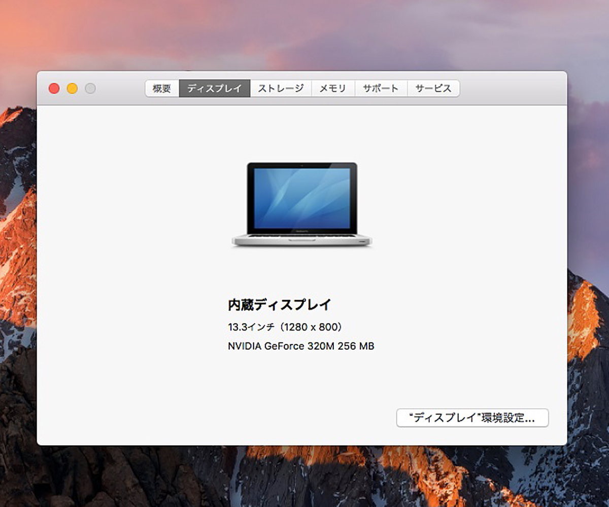 Apple MacBook Pro (13-inch,Mid2010)/Core2Duo P8800 2.66GHz/4GBメモリ/HDD320GB/無線LAN Bluetooth/macOS Sierra 10.12 #0330の画像7