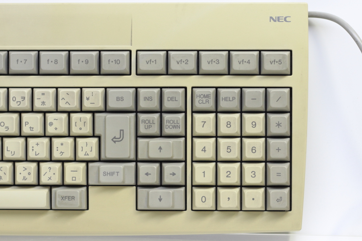 NEC PC98用 純正キーボード CMP-6A0V7 / 丸型 / PC9821V13 Windows95にて動作確認済_画像6