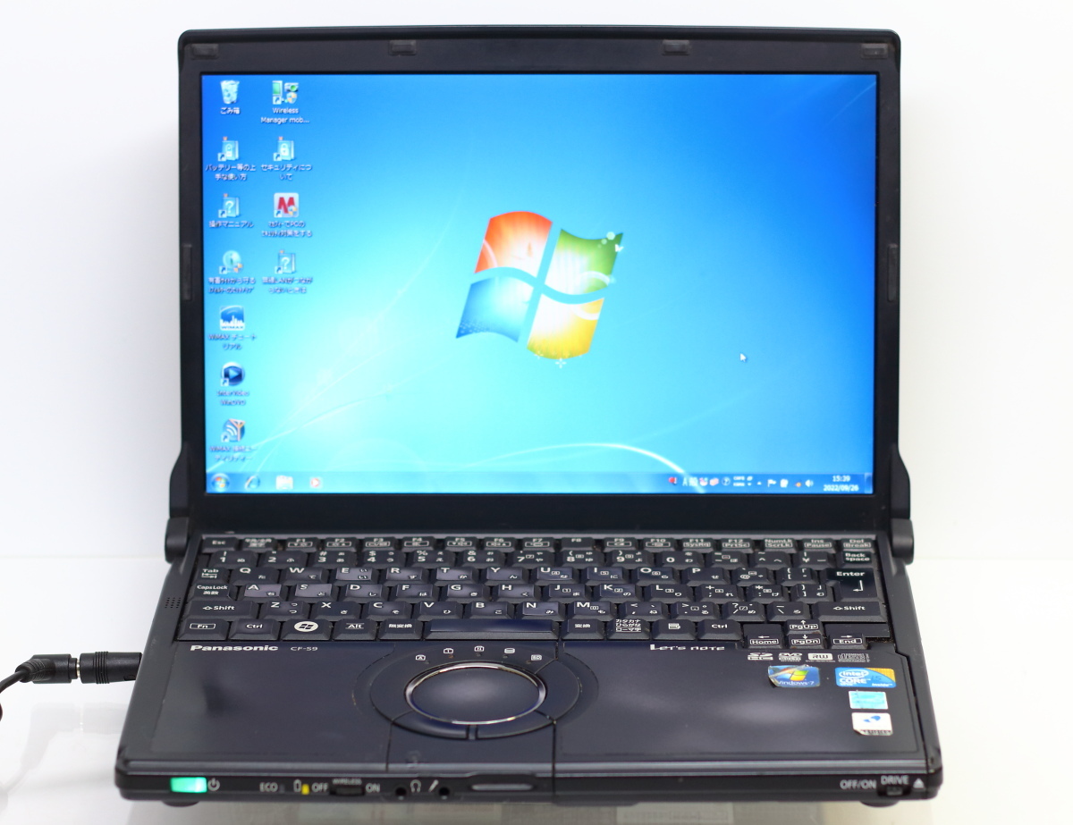 Panasonic Let’s note S9 CF-S9KYMBDP(ブラックモデル)/Core i5-540M/4GBメモリ/HDD500GB/DVDマルチ/Windows7 Professional 64ビット #926_画像1