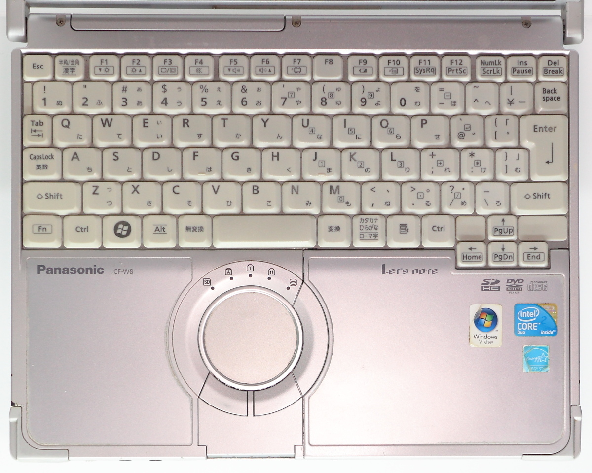 Panasonic Let’s note W8 CF-W8GC2AAS/Core2Duo SU9400(1.40GHz)/2.5GBメモリ/HDD320GB/12.1TFT/DVDマルチ/WindowsXP Professional #0318_画像3