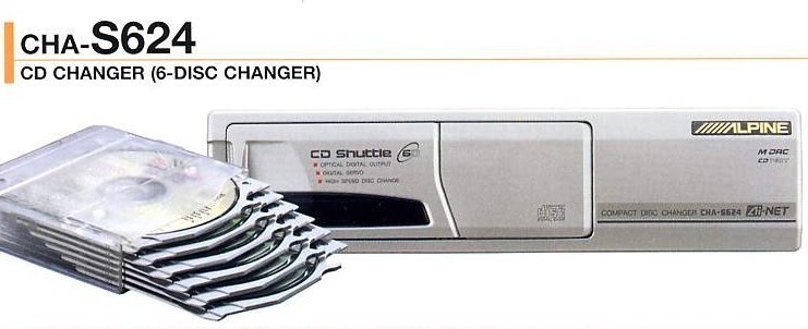ALPINE CHA-S624 6 disk change CD changer Ai-NET| optical digital correspondence used 
