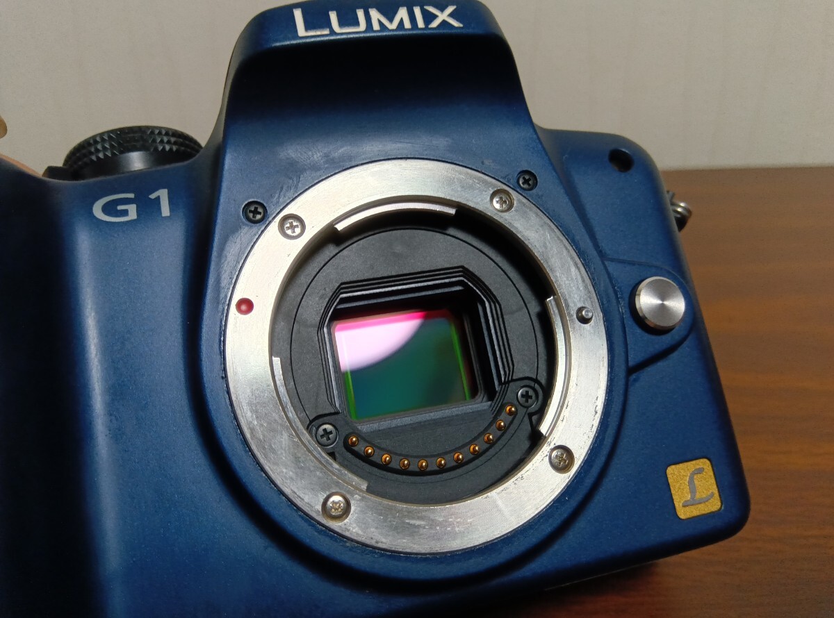 LUMIX G-1 / 1210万画素 マイクロフォーサーズ / ミラーレスカメラ Panasonic デジタルカメラ Live MOSセンサー ネイビー G1_画像8