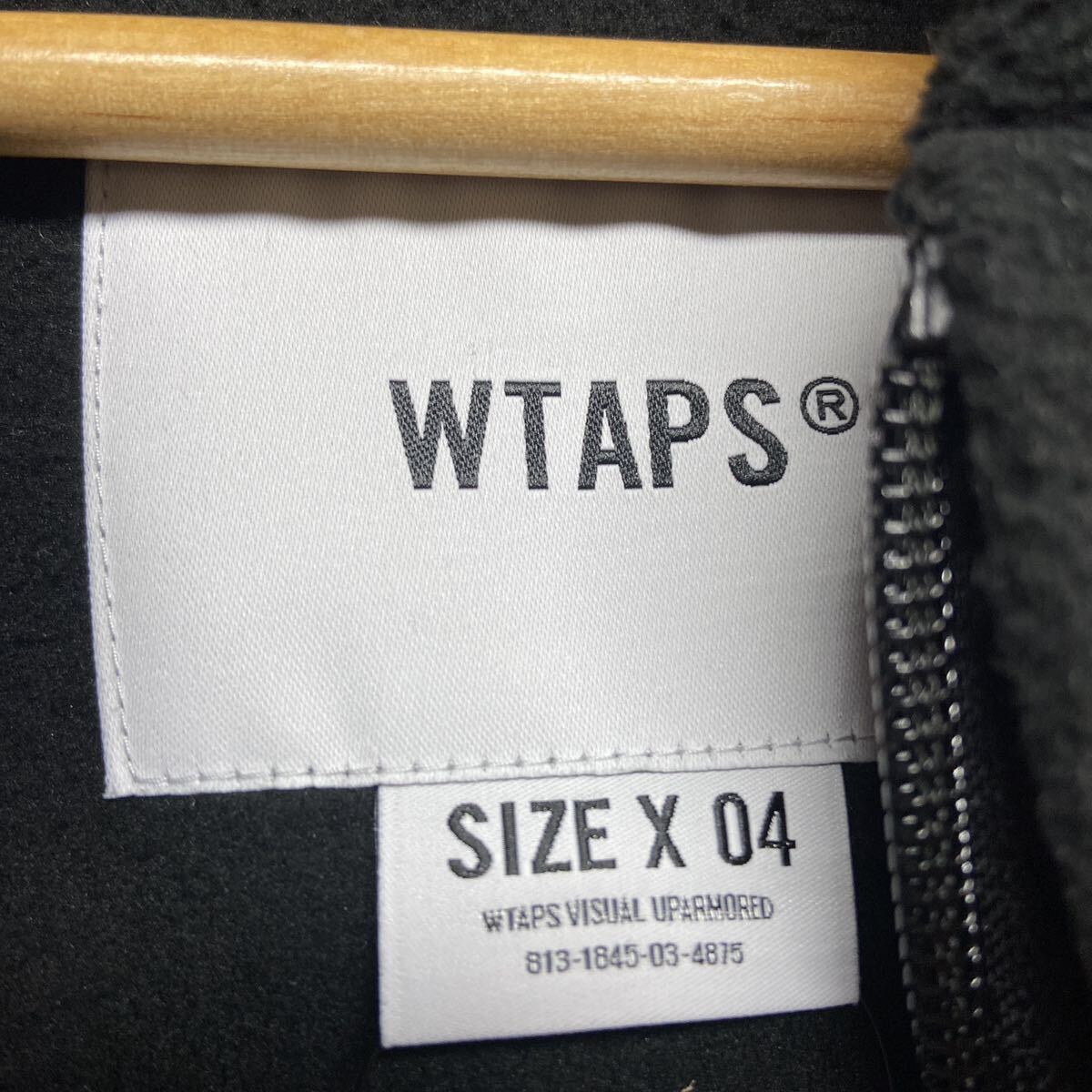 【WTAPS ダブルタップス】232ATDT-CSM31 パーカー サイズ4 ブラック ポリエステル 2403oki h_画像5