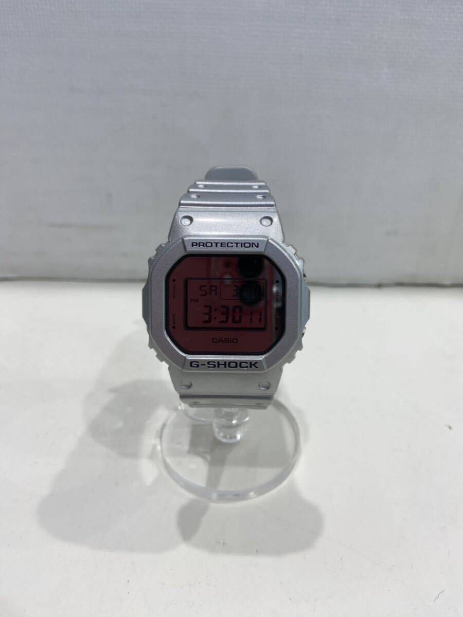 【CASIO カシオ】DW-5600FF PROTECTION G-SHOCK Gショック デジタル 腕時計 シルバー ラバー 2403oki k_画像1