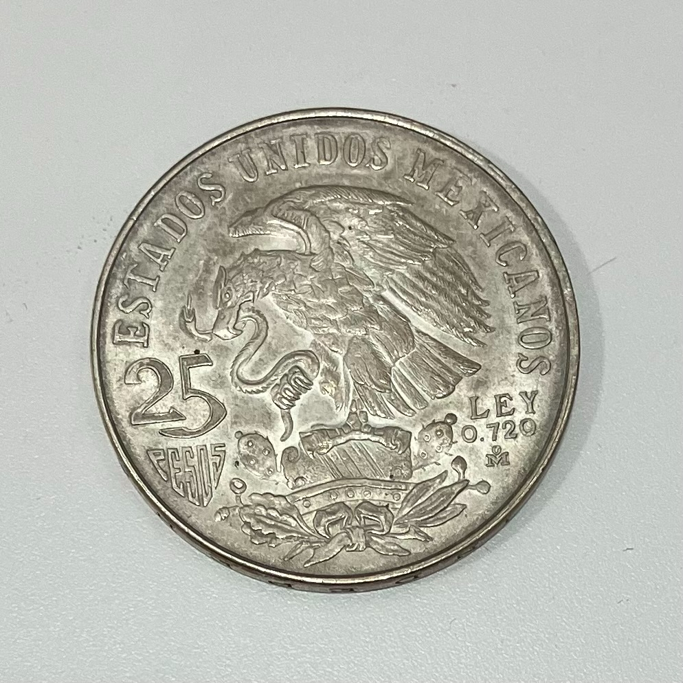 #4617A 1968年 メキシコオリンピック記念 25ペソ 銀貨の画像2