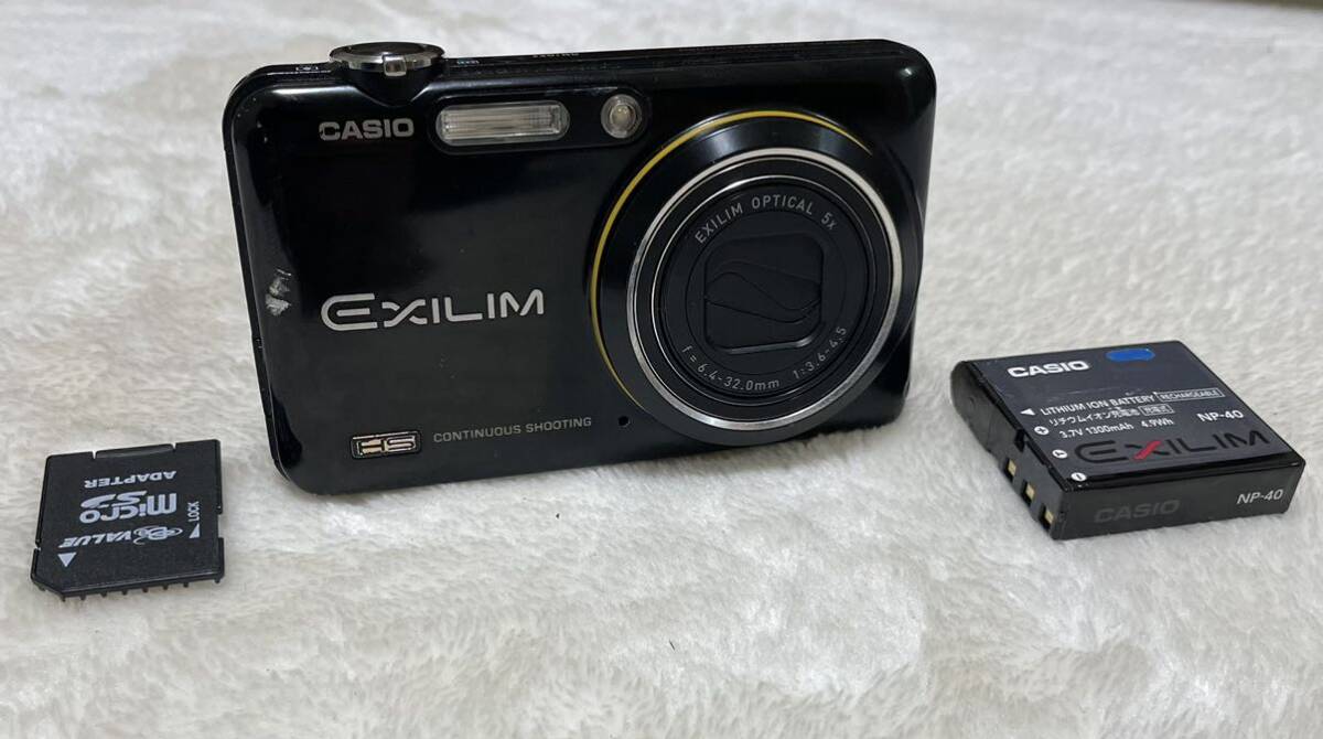 CASIO EXILIM EX-FC150 ブラック 電池付き（中古）_画像2