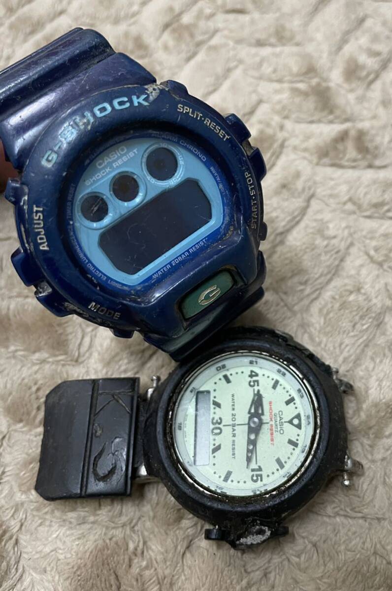 G-SHOCK/Gショック クレイジーカラーズ/ブルー DW-6900CC/CASIO カシオ/G-SHOCK/AW-500 腕時計 (中古)の画像1