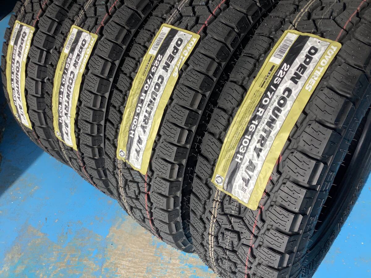 TOYO オープンカントリー A/T-3 225/70R16 103H 4本 ほぼ新品！ 送料無料_画像3