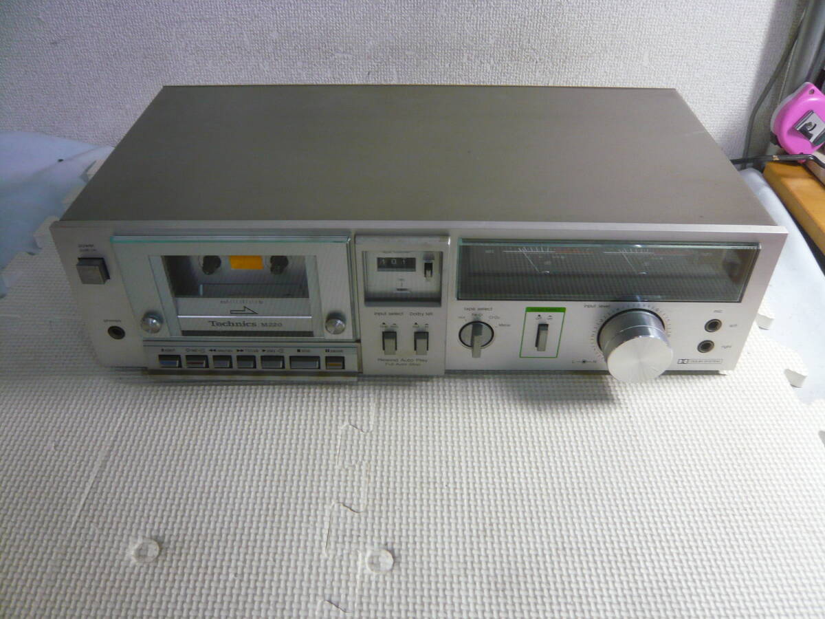 ジャンク！！　Technics・テクニクス　RS-M220　カセットテープ デッキ　現状品_画像1