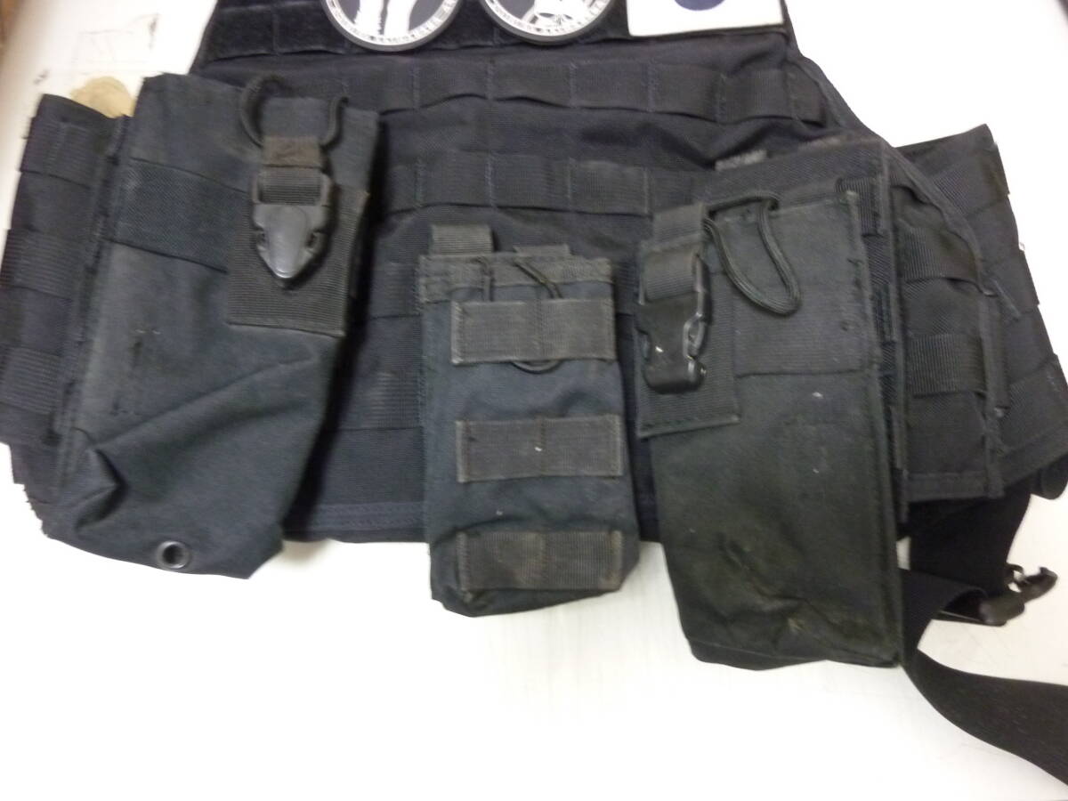 1円スタート！タクティカルベスト★黒 COUNTER TERRORIST TACTICAL GEAR 中古16の画像6