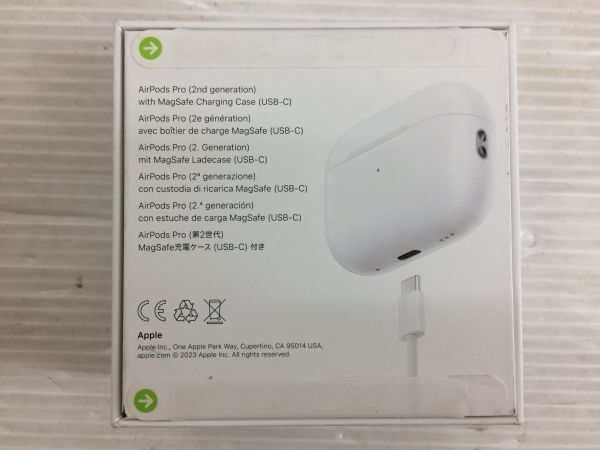 D6835-0319-108【未開封】AirPods Pro 第2世代 A3047 A3048 A2968 Apple製品 USB-C 2023年版_画像2